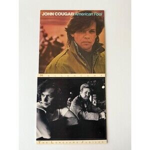 John Cougar Mellencamp American Fool / Lonesome Jubilee LP VG+ Clean Orig Inners